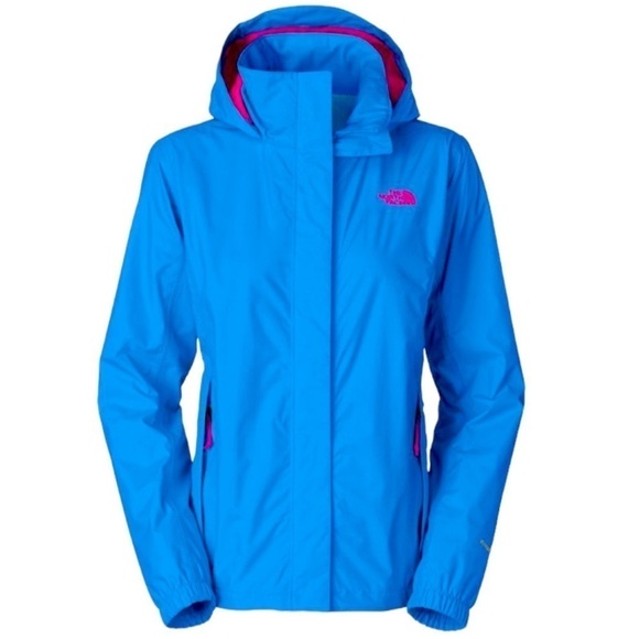 The North Face Sz XS Hyvent Bright Blue Pink Light Outdoor Jacket - Picture 1 of 14